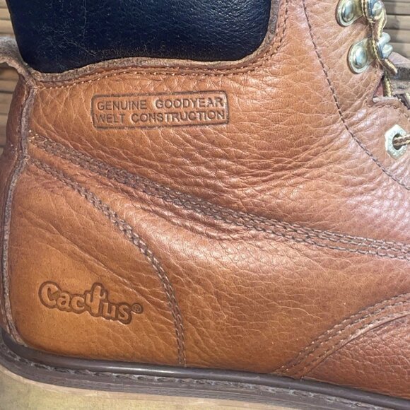 CACTUS 622M Moc-Toe  Men’s Size 12 Tan Goodyear Welt EV Leather Work Boots main image 10